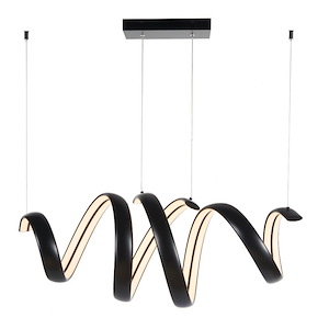 Sling - 70W 2 LED Linear Spring Pendant -19 Inches Tall and 14 Inches Wide - 1308596