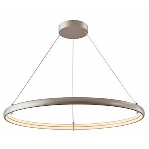 Sling - 90W 1 LED Large Dual Band Ring Pendant-2 Inches Tall and 40 Inches Wide - 1309652