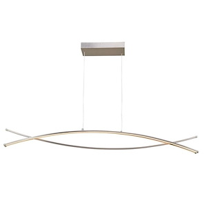 Wishbone - 45.5 Inch 54W 3 LED Crossed Frame Pendant - 1027902