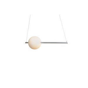Orb - 30W 1 LED Linear Bar Pendant with Up-Down Illumination-11 Inches Tall and 11 Inches Wide - 1308604