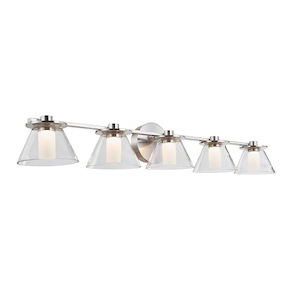 Cone - 35.5W 5 LED Bath Vanity-6 Inches Tall and 38 Inches Length - 1308643