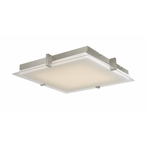 Matrix - 22W 1 LED Flat Square Low Profile Flush Mount-2 Inches Tall and 12.2 Inches Wide - 747657