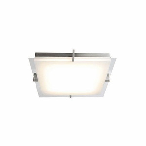 Matrix - 30W 1 LED Flat Square Low Profile Flush Mount-2 Inches Tall and 15.35 Inches Wide - 747656