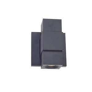 Optics - 6W 1 LED Up and Down Light Wall Washer-5.9 Inches Tall and 4.72 Inches Wide - 1308709