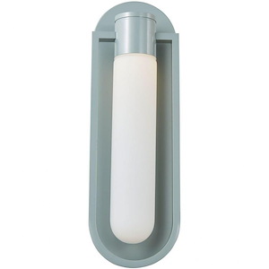 Siren - 8W 1 LED Outdoor Wall Mount-5 Inch Tall and 15.5 Inch Wide - 1371885