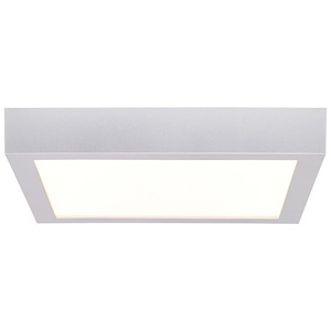 Ulko-19W 1 LED Outdoor Square Large Flush Mount in Contemporary Style-9 Inches Wide by 1 Inches Tall - 711520