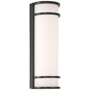 Cove - 20W 1 LED Outdoor Wall Sconce-18 Inch Tall and 6 Inch Wide - 1431810