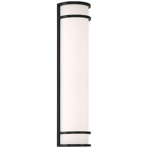 Cove - 23W 1 LED Dual Voltage Outdoor Wall Mount In Contemporary Style-24 Inches Tall and 6 Inches Wide - 1299601