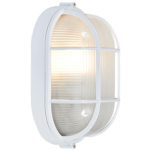 Nauticus-One Light Outdoor Bulkhead Wall Mount-11 Inches Wide by 6.5 Inches Tall - 758377