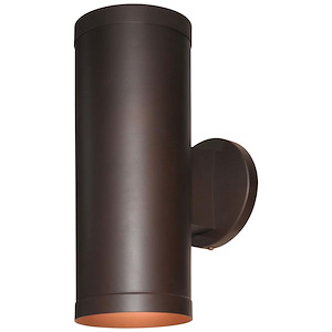 Poseidon-Two Light Outdoor Wallwasher-4.75 Inches Wide by 12 Inches Tall - 758365