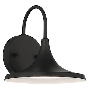 Pella - 12W 1 LED Outdoor Wall Mount-8.25 Inches Tall and 8.25 Inches Wide - 1340587