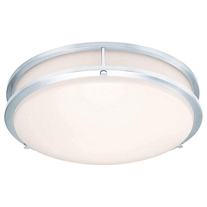 Solero III - 20W 1 LED Flush Mount-4 Inch Tall and 14 Inch Wide - 1431829