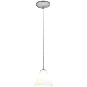 Martini-One Light Glass Pendant with Cord-7.25 Inches Wide by 6 Inches Tall - 758509