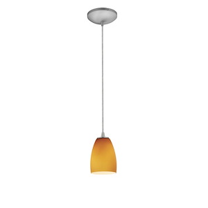 Sydney-One Light Cone Pendant (Cord Hung)-4.5 Inches Wide by 10 Inches Tall - 750387