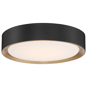 Malaga - 24W 1 LED Flush Mount-3.25 Inches Tall and 15.75 Inches Wide - 1340615