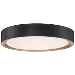 Malaga - 9W 1 LED Flush Mount-3.25 Inches Tall and 19.75 Inches Wide - 1340620