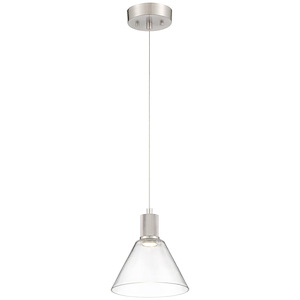 Port Nine - 9W 1 LED Pendant In Transitional Style-8.5 Inches Tall and 8 Inches Wide - 1265418