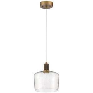 Port Nine - 9W 1 LED Pendant In Transitional Style-9.25 Inches Tall and 9 Inches Wide - 1265423