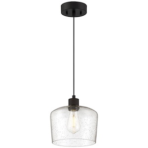 Port Nine - 9W 1 LED Pendant In Transitional Style-9.25 Inches Tall and 9 Inches Wide - 1265428