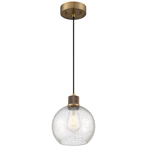 Port Nine - 9W 1 LED Pendant In Transitional Style-9.5 Inches Tall and 7.5 Inches Wide - 1265432