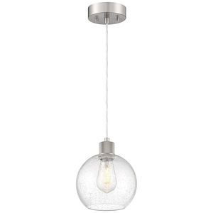 Port Nine - 9W 1 LED Pendant In Transitional Style-9.5 Inches Tall and 7.5 Inches Wide - 1265433