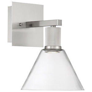 Port Nine - 9W 1 LED Wall Sconce In Transitional Style-11.5 Inches Tall and 8 Inches Wide - 1265436