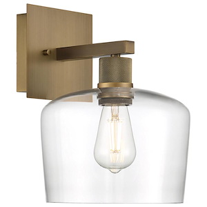 Port Nine - 9W 1 LED Wall Sconce In Transitional Style-12 Inches Tall and 9 Inches Wide - 1265444