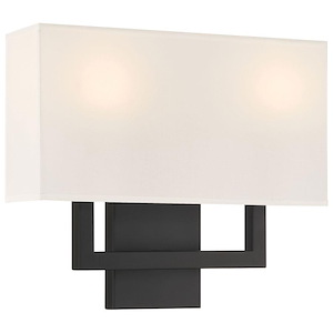 Mid Town - 17W 2 LED Wall Sconce-13 Inch Tall and 15 Inch Wide - 1431929