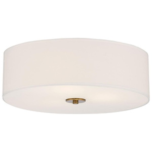 Mid Town - 78W 3 LED Flush Mount In Transitional Style-5.5 Inches Tall and 18 Inches Wide - 1265475