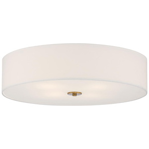Mid Town - 136W 4 LED Flush Mount In Transitional Style-5.5 Inches Tall and 24 Inches Wide - 1265476