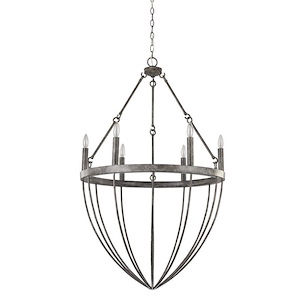 Harlow - Six Light Foyer in Modern Style - 28 Inches Wide by 44.5 Inches High - 659474
