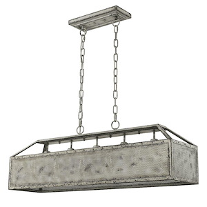 Iris 5-Light Island Pendant in Farmhouse Style - 10 Inches Wide by 13.5 Inches High - 883631