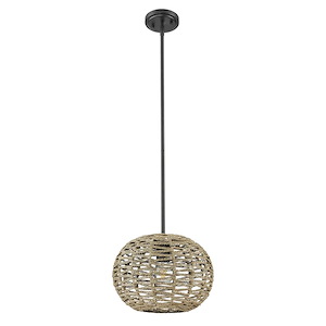 Berkshire - 1 Light Pendant-10.5 Inch Tall and 15 Inch Wide - 1370756