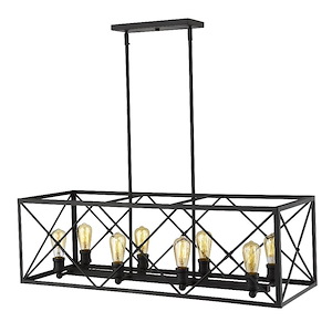 Brooklyn - 8 Light Island Pendant in City Style - 13.5 Inches Wide by 12 Inches High - 1223206