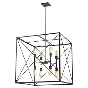Brooklyn 8-Light Pendant in City Style - 30 Inches Wide by 30 Inches High - 883643