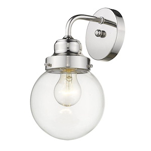 Portsmith 1-Light Sconce in Retro Style - 6 Inches Wide by 11 Inches High - 883678