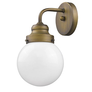 Portsmith - One Light Wall Sconce in Art deco Style - 6 Inches Wide by 11 Inches High - 659598