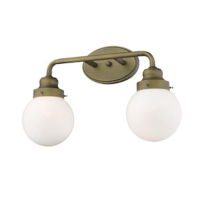 Portsmith 2-Light Vanity in Retro Style - 18 Inches Wide by 11.75 Inches High - 883679