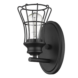 Piers 1-Light Sconce in Soft Style - 5 Inches Wide by 9.75 Inches High - 1049388