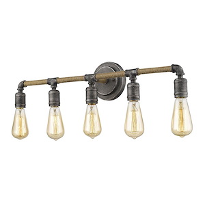 Grayson 5-Light Vanity - 28 Inches Wide by 6.25 Inches High - 883689