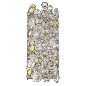 Vitozzi 2-Light Vanity in Antique Style - 7.5 Inches Wide by 18 Inches High - 883797