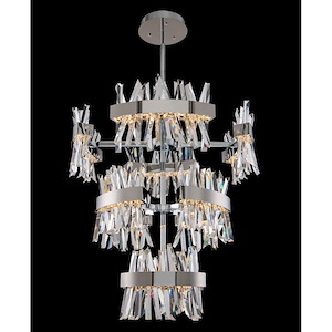 Glacier - 180W LED Extra Large Foyer In Contemporary Style-48 Inches Tall and 36 Inches Wide - 1295395