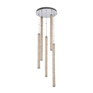 Lina - 24 Inch 102W 5 Column LED Foyer - 1223580