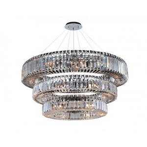 Rondelle - Thirty-Nine Light 3-Tier Pendant - 977473