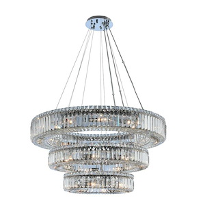 Rondelle - Twenty-Seven Light 3-Tier Pendant - 977474