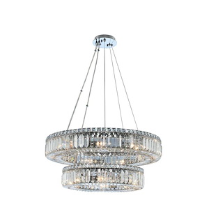 Rondelle - Fifteen Light 2-Tier Pendant - 977478