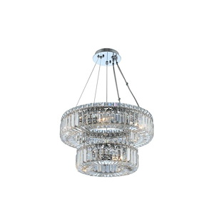 Rondelle - Nine Light 2-Tier Pendant - 977479