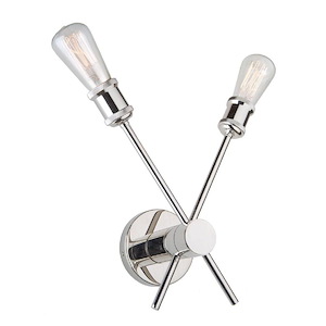 Tribeca-2 Light Wall Mount in Industrial Style-6.5 Inches Wide by 14 Inches High - 615307
