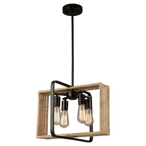 Perris - 4 Light Pendant In Classic Style-12 Inches Tall and 16.5 Inches Wide - 1107616