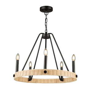 Perris - 5 Light Chandelier In Classic Style-20 Inches Tall and 24 Inches Wide - 1107617